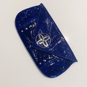 5/$25 Blue and silver evening clutch